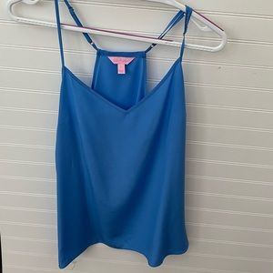 Lilly Pulitzer Racerback Silk Tank Top